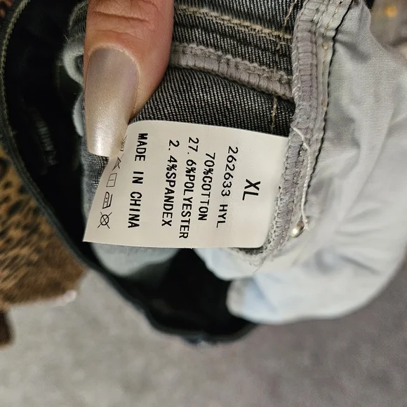 Flamingals Embroidered Dark Blue Jeans - Picture 8 of 8